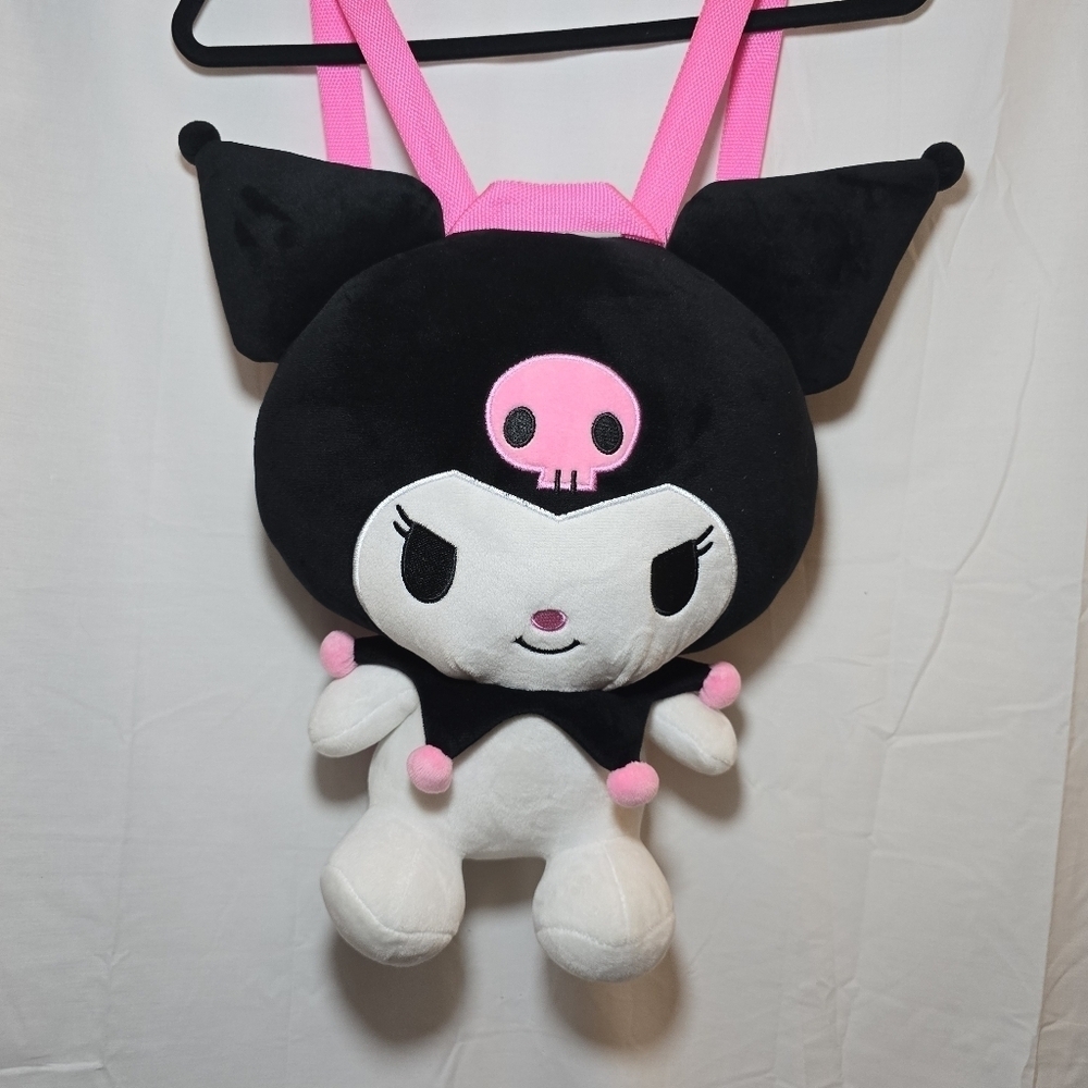 Kuromi by Sanrio Hello Kitty Bioworld Plush Backpack Hot Topic Doll Plushy